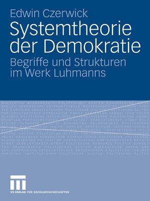 cover image of Systemtheorie der Demokratie